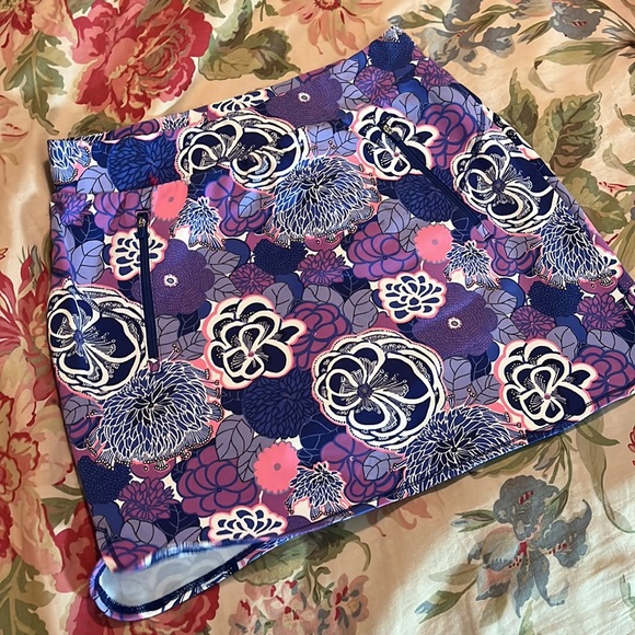 TALBOTS Size Medium Colorful Groovy Floral Fun Print Tennis Golf Squash $69 NEW - Picture 4 of 15